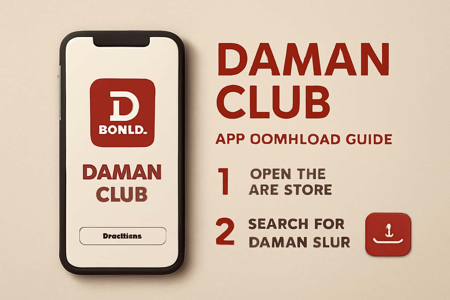 Informational banner about Daman Club App Download Guide.