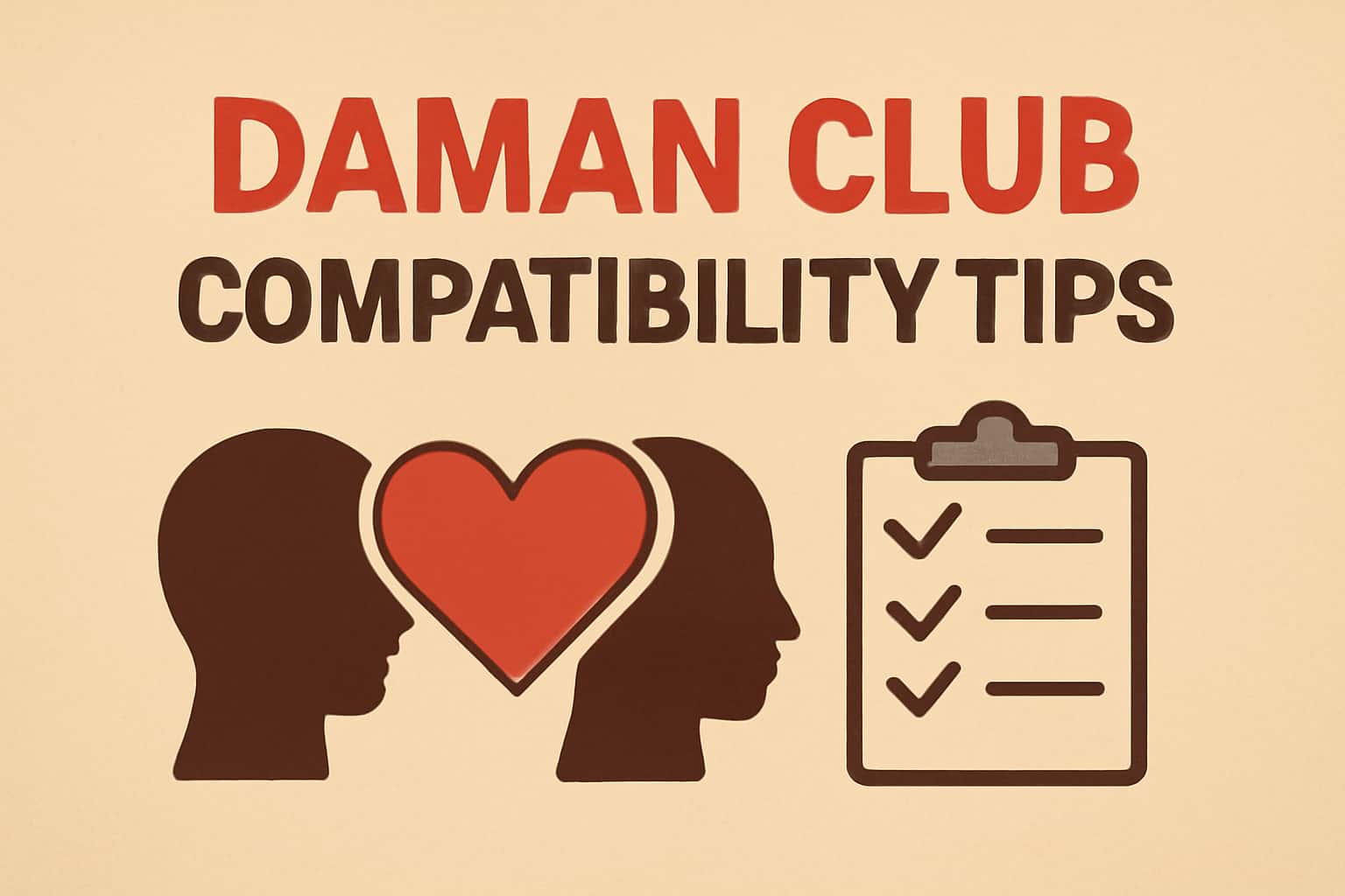An informative scene depicting Daman Club compatibility tips with clear text.