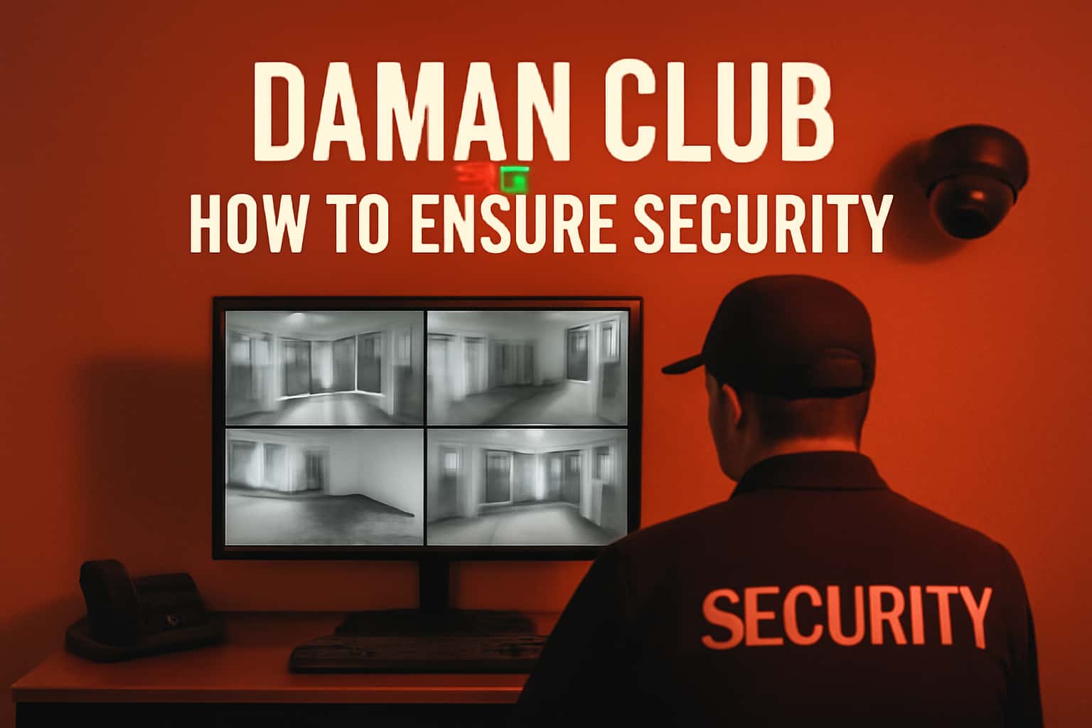 An informational graphic representing security measures for Daman Club.