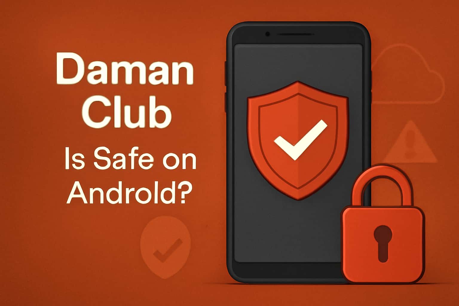 Informational scene about the safety of Daman Club on Android.