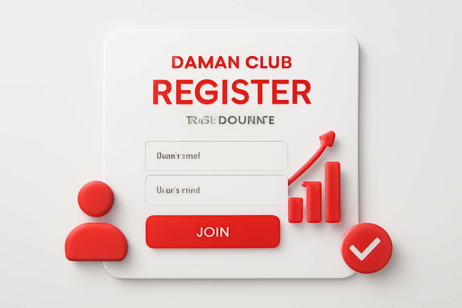 Daman Club Register - New Account Interface