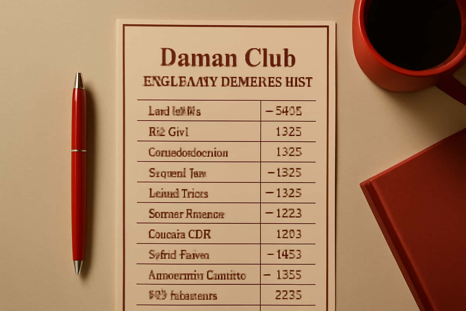 Visual representation of the Daman Club Exclusive Rewards List, featuring the text prominently.
