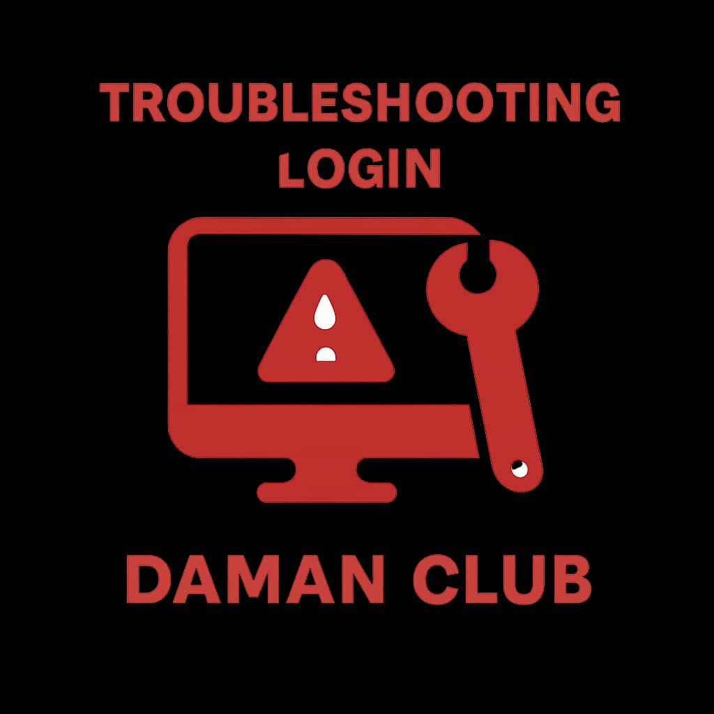 Icon representing Daman Club login troubleshooting.